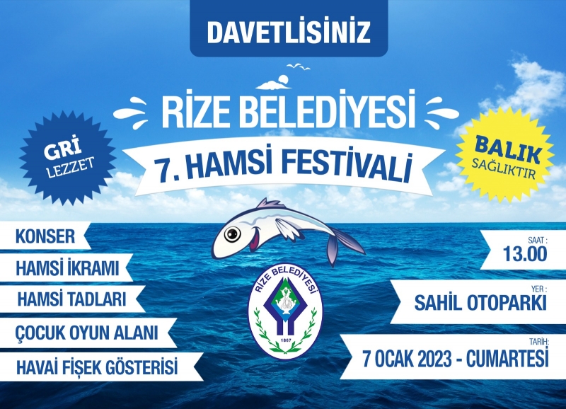 Rize Belediyesi 7. Hamsi Festivali dopdolu Geçecek 